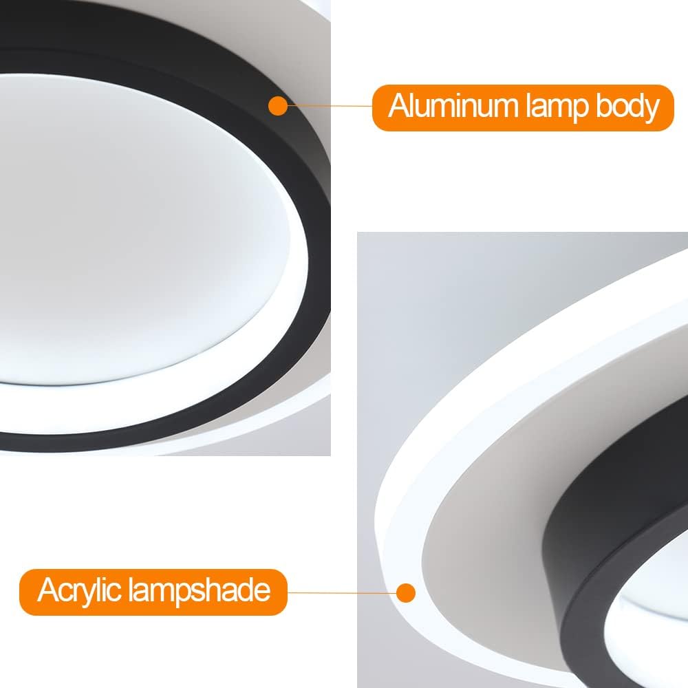 Modern Round LED Flush Mount Ceiling Light – Circle Flat Lamp for Hallway
