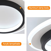 Modern Round LED Flush Mount Ceiling Light – Circle Flat Lamp for Hallway