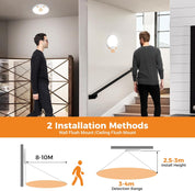 Motion Sensor LED Ceiling Light, 15W, 3 CCT, 1500LM