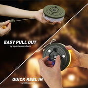 Retractable Camping String Lights, 32FT, 100 RGBW LEDs