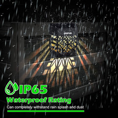 Solar Fence Lights 8 Pack – Outdoor Waterproof Decorative Garden