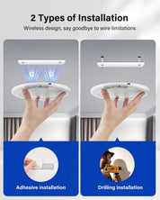 7.5" Battery Operated Motion Sensor Ceiling Light, Dimmable