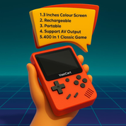 Handheld Game Console 3.0" Screen with 400+ Classic Games, Rechargeable & TV Out