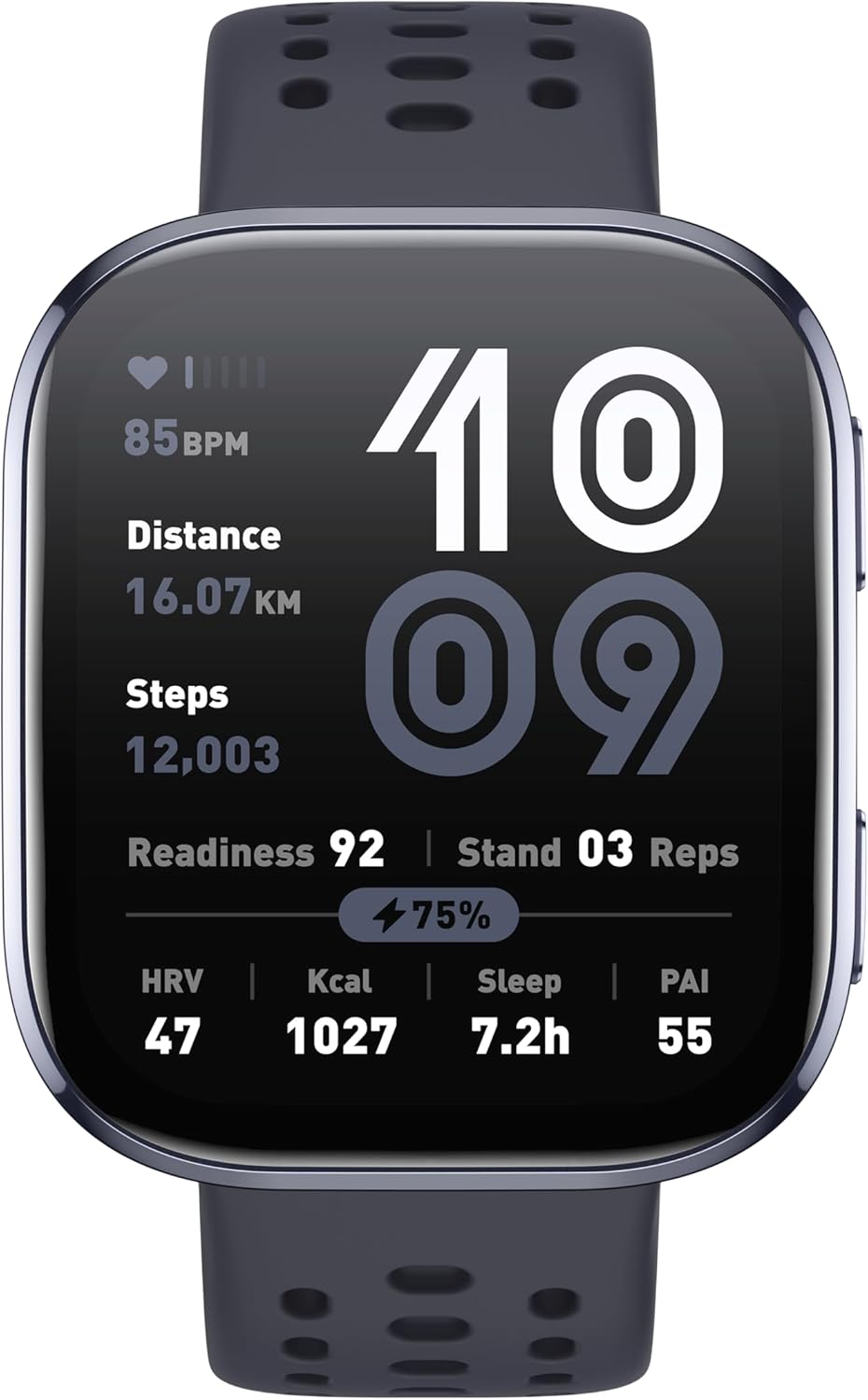 Bip 6 Smart Watch 46mm – 14-Day Battery, 1.97" AMOLED, GPS, Bluetooth Calls, 140+ Workouts