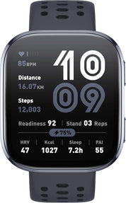 Bip 6 Smart Watch 46mm – 14-Day Battery, 1.97" AMOLED, GPS, Bluetooth Calls, 140+ Workouts