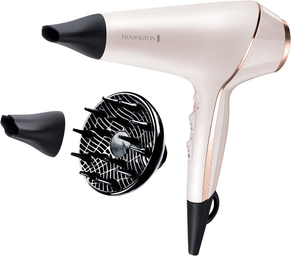 Hair Dryer with OPTIheat – Ionic Conditioning, Diffuser & 2 Nozzles, Professional Results