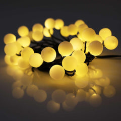 Berry Cluster Lights, 40 Warm White LED Lights on Thin Black Wire, Battery Powered with Timer, Ideal for Indoor and Outdoor Use in Bedrooms and Decorative Settings