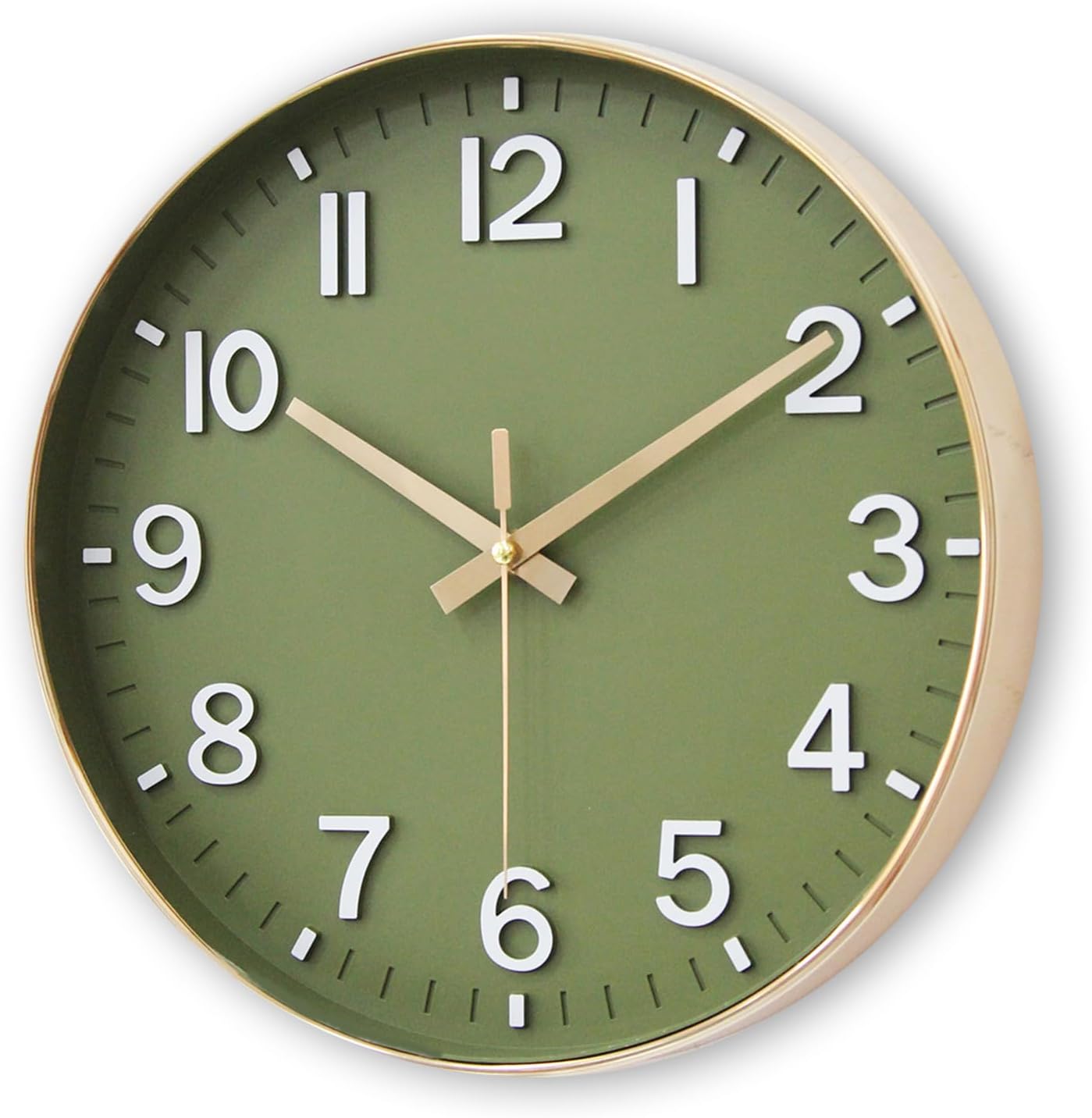 12-Inch Silent Wall Clock – Non-Ticking, Easy Read for Living Room, Bedroom & Kitchen