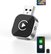 2025 Upgraded Wireless CarPlay Adapter – Plug & Play Converter for iPhone iOS 10+
