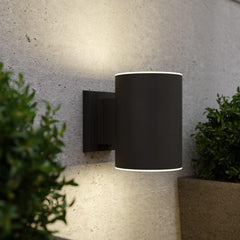 Grantham Up & Down Outdoor Solar Powered Wall Light Anthracite Grey