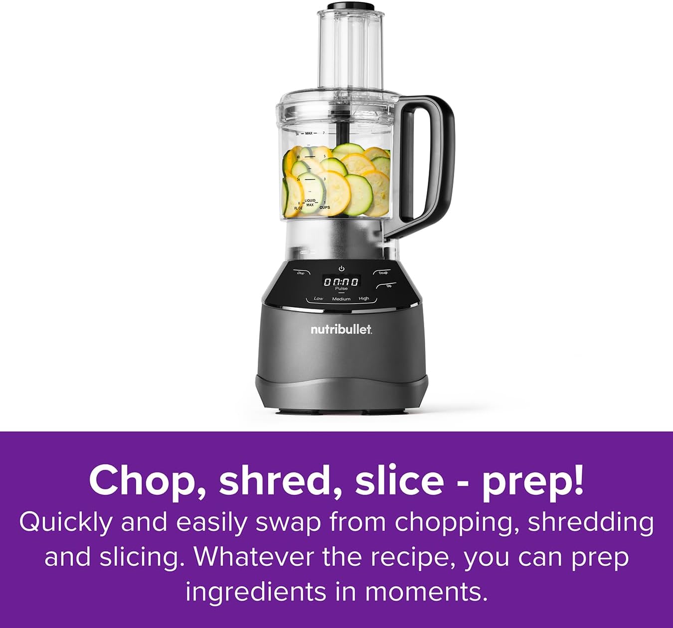 Triple Prep System – Jug Blender, Personal Blender & Food Processor in One – Crushes Ice & Frozen Fruit – For Smoothies & Juices – Black