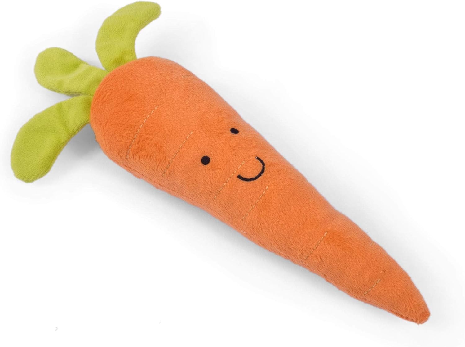 Foodie Faces Fluffy Carrot Dog Toy – Soft, Squeaky & Fun Plush Toy for Dogs