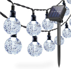 Solar Powered Honeybee Outdoor Lights, 30 LED 21 ft Waterproof Fairy String Lights, Bumble Bee for Garden, Flower Fence, Patio, Lawn, Trees, Pathway Home Christmas Party Decoration (Warm White)