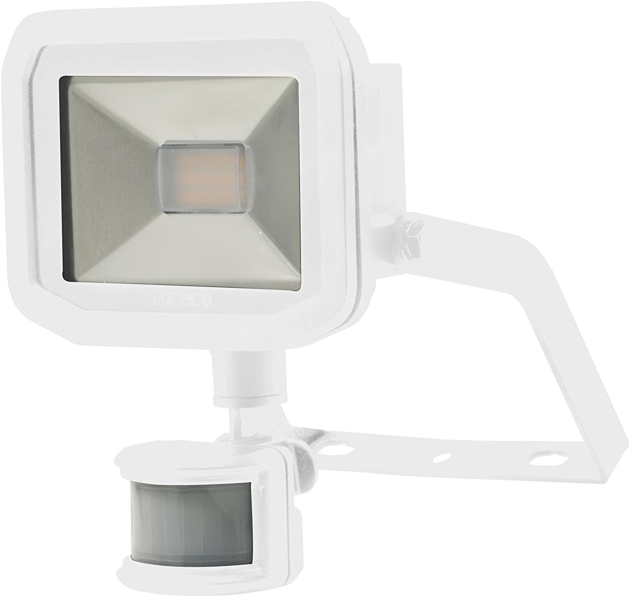 Guardian Slim Flood Light with PIR Motion Sensor and 1 Metre Cable, 12.5 x 8.5 cm, 8 Watts, 3000K Colour Temperature, White