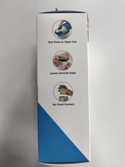 Kitchen Mama Electric Can Opener – Hands-Free Automatic, Smooth Edge, Battery Operated, One-Touch Button, Food-Safe – Sky Blue