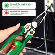 8 in 1 Wire Stripper with Voltage Tester, Multi-Function Electric Wire Stripping Tool, Heavy Duty 12-250V AC/DC Tester for Hot/Neutral Wires, Electrician Repair Tool