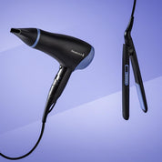 Hair Straightener & 2000W Hair Dryer Gift Set – Slim Ceramic Styler with Concentrator