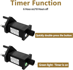 31V LED Transformer Plug with Timer & 8 Modes – Power Supply for Christmas Tree, Net, and Icicle Lights