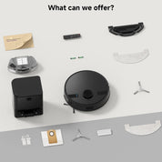 MS1MAX Robot Vacuum with Mop 5000Pa Suction