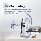 OCOOPA USB Desk Table Fan with Strong Airflow & Quiet Operation, Portable Cooling Fan Speed Adjustable 360°Rotatable Head for Home Office Bedroom Table and Desktop