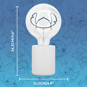 Disney Stitch Decorative LED Neon Bulb Lamp - E27 Glass Lightbulb, Officially Licensed Lilo & Stitch Collectible Gift, Fun Light for Bedrooms & Homes, Blue
