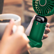 Foldable USB Handheld Fan 5 Speeds LED Display