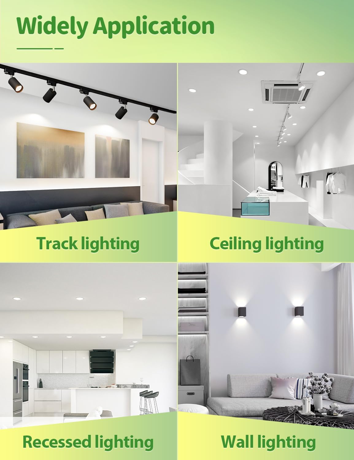 GU10 LED Bulbs Cool White 7W 12-Pack 6000K Spotlight