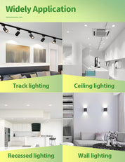 GU10 LED Bulbs Cool White 7W 12-Pack 6000K Spotlight