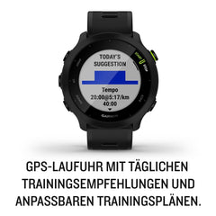 Forerunner 55 GPS Running Smartwatch – 42mm, Lightweight with Training & Safety Features