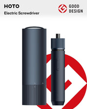 HOTO Electric Screwdriver Rechargeable, 3.6V Cordless Screwdriver Set USB-C, 3 Torque Settings, 1500mAh Battery, LED Light & 12 S2 Metal Bits for Furniture/Electrical Repairs