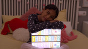 Pink A4 LED Cinema Light Box with Letters