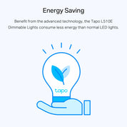 Tapo Smart Bulb, Smart WiFi LED Light, E27, 9W, Works with Amazon Alexa(Echo and Echo Dot), Google Home, Dimmable Soft Warm White, No Hub Required L510E [Energy Class F] (Pack of 2)