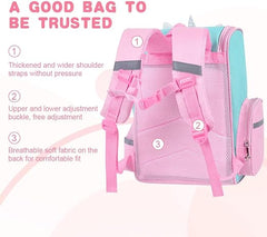 Kawaii Girls’ Backpack – Large Waterproof School & Travel Bag for Teenagers