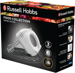 Russell Hobbs Food Collection Hand Mixer 125W – 6 Speeds – White