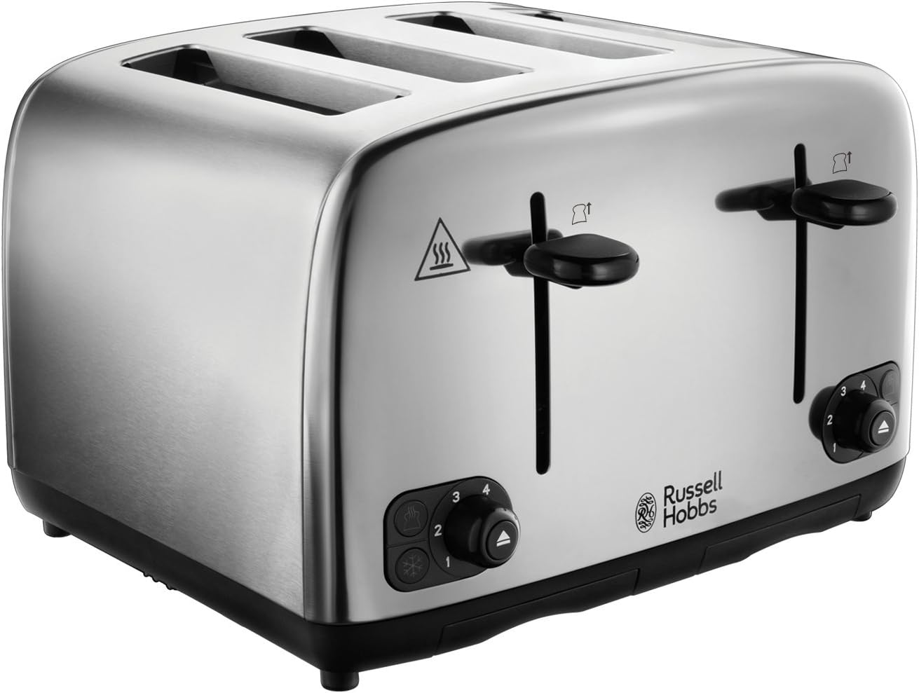 Adventure 4 Slice Stainless Steel Toaster & Brushed Kettle Bundle – Polished Finish, Fast Boil, Variable Browning Control – UK