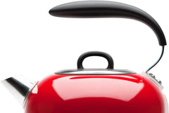 Red Retro Electric Kettle 1.5L – 3000W Fast Boil, Temperature Gauge, Auto Shut-Off, Boil-Dry Protection, Stainless Steel