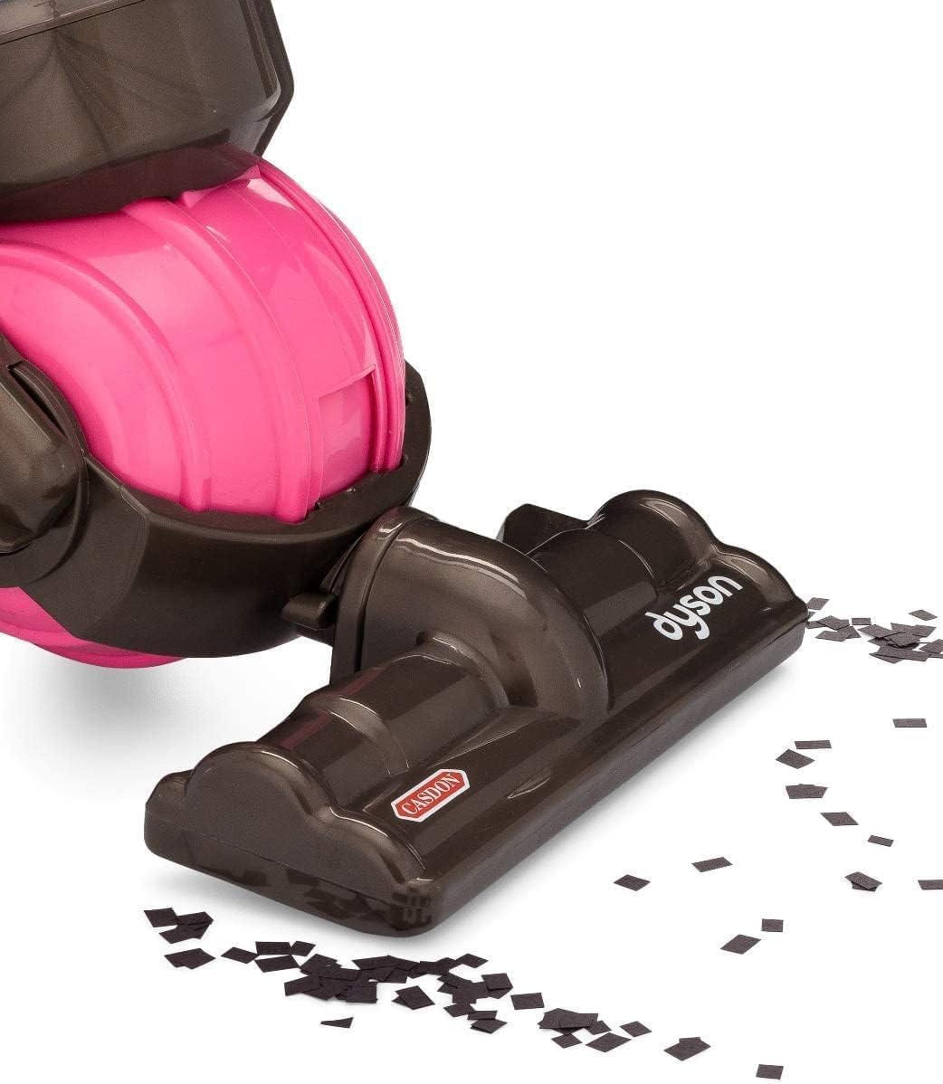 Casdon Dyson Ball Toy Vacuum Cleaner | Realistic Mini Dyson Replica For Kids 3+ | Twist & Turn Play Hoover With Sounds – Pink