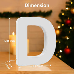 LED Letter D USB Colour Changing Night Light