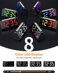 RGB Nightlight Digital Alarm Clock – Dual Alarm, Large Display, Snooze, Adjustable Brightness