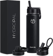 Vacuum Insulated Stainless Steel Water Bottle – 500ml–1200ml, 2 Lids, Hot & Cold
