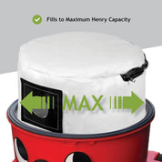 Reusable Zip Cloth Dust Bag for Numatic Vacuums