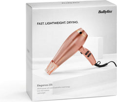Rose Gold 2100W Professional Ionic Hair Dryer – Fast Drying, 3 Heat & 2 Speed Settings