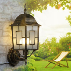 Retro Rustic Outdoor Wall Lights Traditional Vintage Light,Waterproof Aluminium Garden Wall Lights E27, Wall Lamp Lantern for Garden, Patio, Balcony,Garage (A)