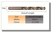 M42 8% Cobalt Drill Bits 12mm x 2