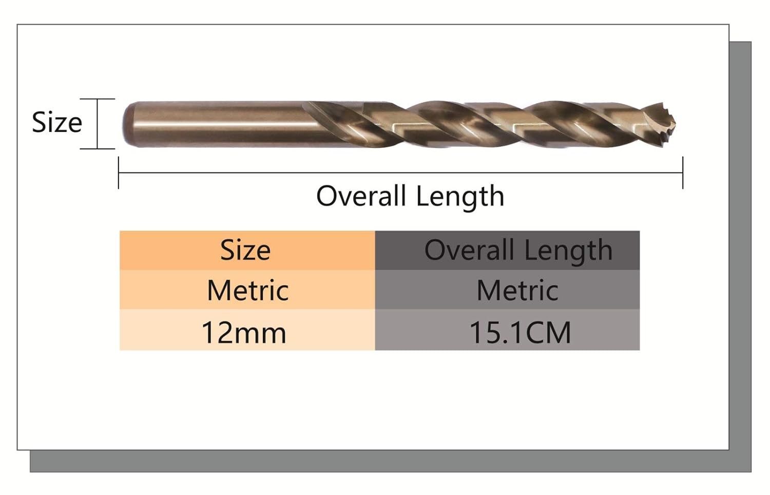 M42 8% Cobalt Drill Bits 12mm x 2