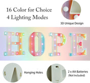 Rainbow LED Marquee Letter I – Color Changing Night Light