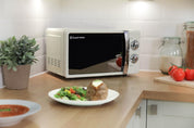 17L 700W Cream Solo Microwave with 5 Power Levels, Timer & Defrost