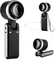Portable Handheld Fan with LED Display – 5 Speeds, USB Rechargeable