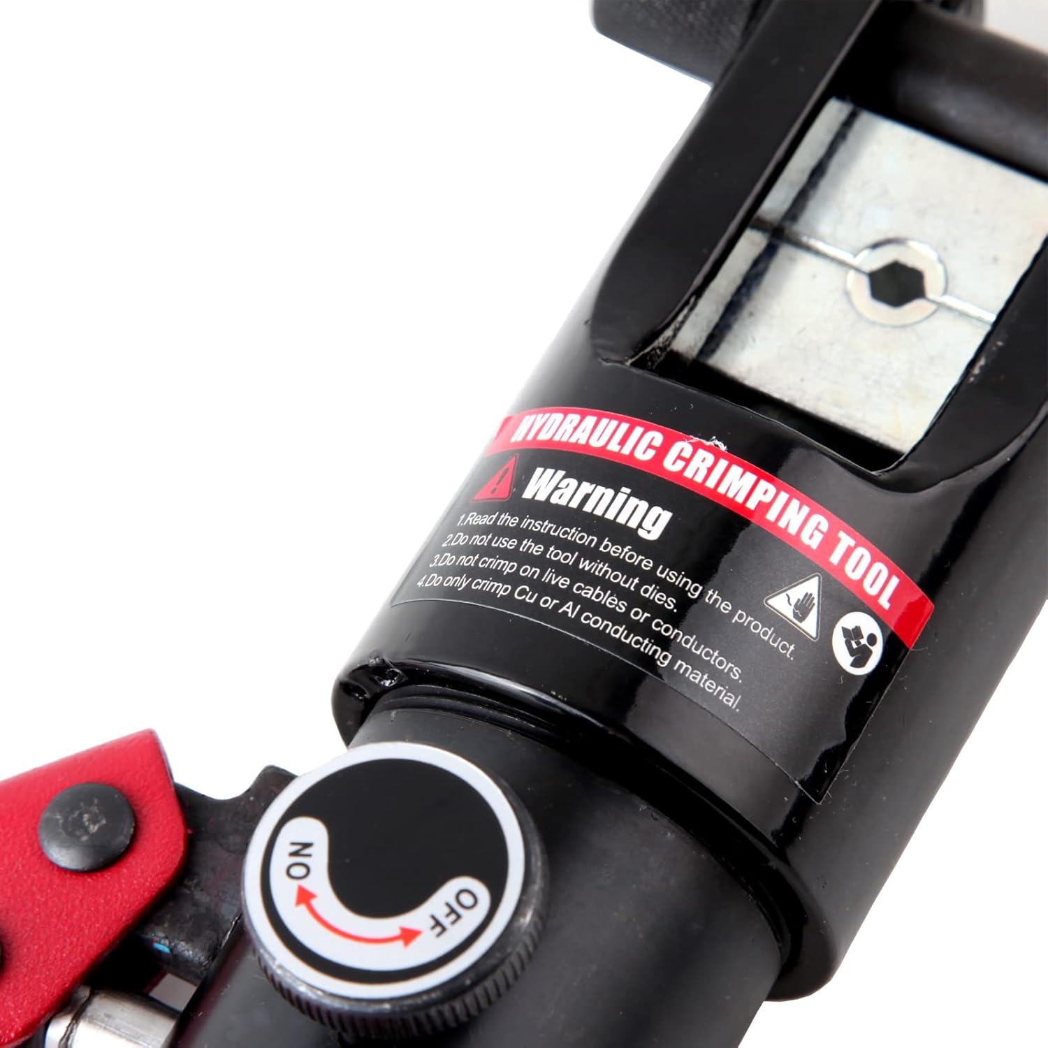 10T Hand Operated Hydraulic Crimping Tool Range 10mm² to 120mm² for Cable lugs Hydraulic Crimping Crimper Wire Terminal Lug Tool with 8 Pairs Dies