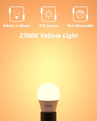 E27 LED Golf Ball Bulb 6W Warm White 2700K 6-Pack